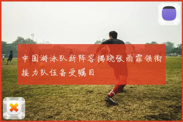 中国游泳队新阵容揭晓张雨霏领衔接力队伍备受瞩目